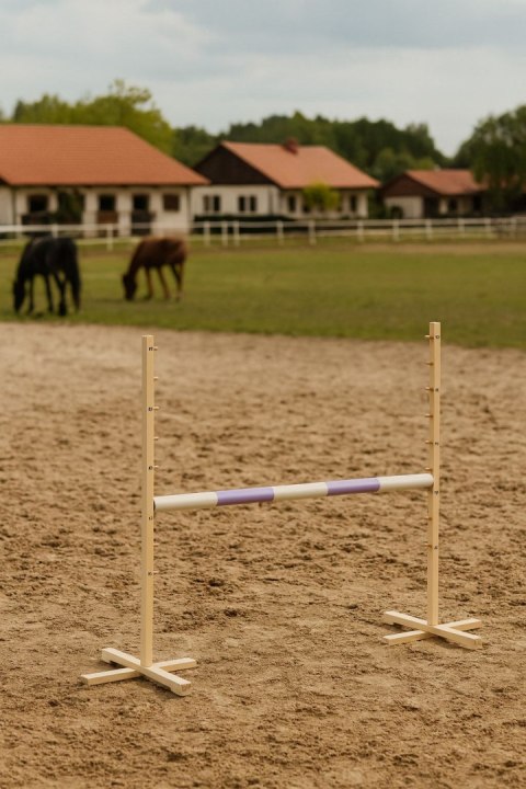 Belka do przeszkody do skakania na Hobby Horse - jasny fiolet - 120 cm