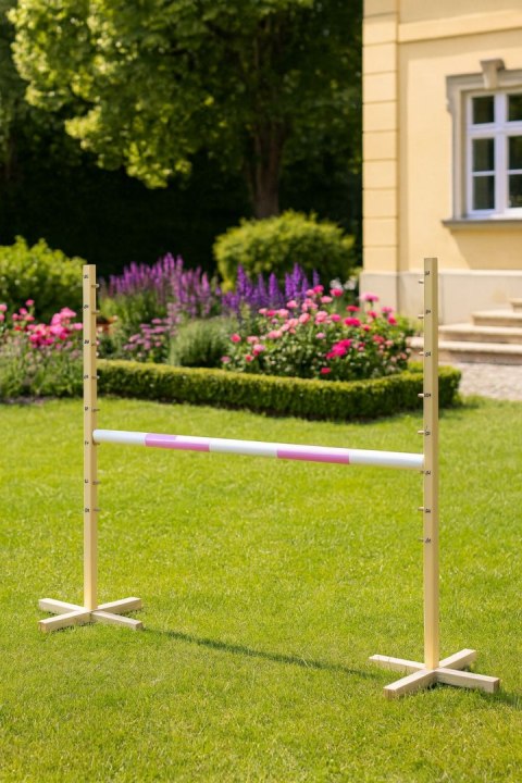 Przeszkoda skokowa do Hobby Horse 120cm, belka jasny róż