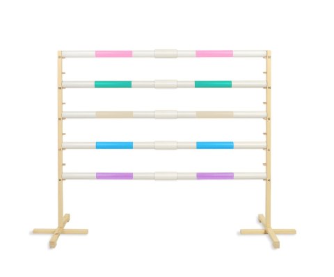 Przeszkoda skokowa do Hobby Horse 160cm, h-120 cm, belka jasny róż