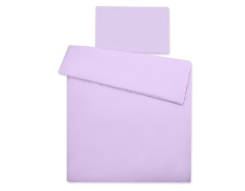 Bawełniana pościel dla dzieci 2 części poszewki na poduszkę i na kołderkę 135x100 - fioletowa