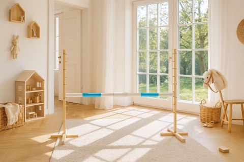 Belka do przeszkody do skakania na Hobby Horse - jasnoniebieska - 160 cm