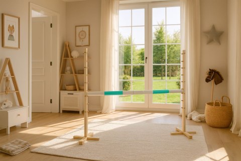 Belka do przeszkody do skakania na Hobby Horse - miętowa - 160 cm