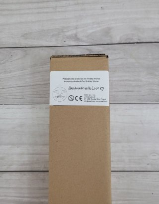 Przeszkoda skokowa do Hobby Horse 160cm, h-120 cm, dwie belki - czarno-złota i czarno-srebrna