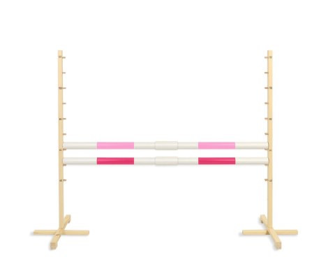 Przeszkoda skokowa do Hobby Horse 160cm, h-120 cm, dwie belki - jasny róż i ciemny róż