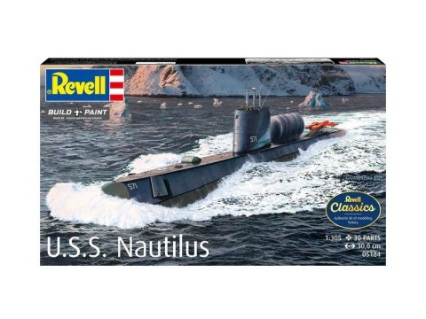 Model plastikowy statek u.s.s. nautilus 1/305