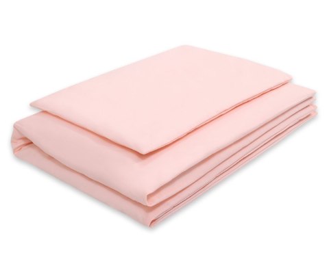 Bawełniana pościel dla dzieci 2 części poszewki na poduszkę i na kołderkę 135x100 - pudrowy róż