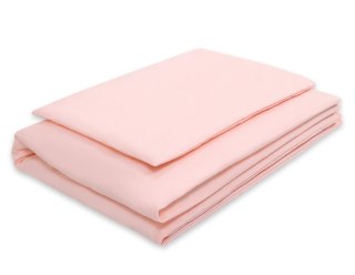 Bawełniana pościel dla dzieci 2-częściowa poszewki na poduszkę 60x40 na kołderkę 120x90 -pudrowy róż