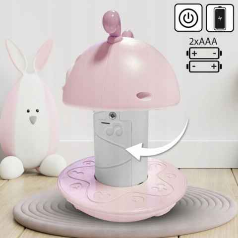 WOOPIE Baby Wańka Wstańka Zabawka Sensoryczna 2w1 Grzechotka Gryzak Różowa