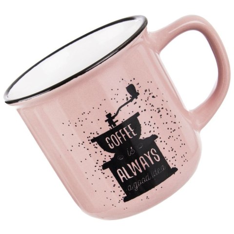 Kubek ceramiczny z uchem do kawy herbaty 370 ml