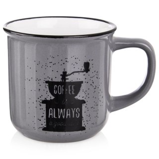 Kubek ceramiczny z uchem do kawy herbaty 370 ml