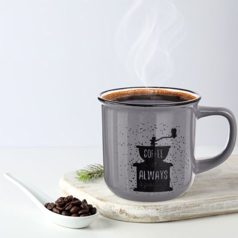 Kubek ceramiczny z uchem do kawy herbaty 370 ml