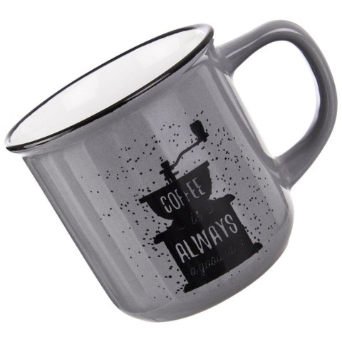 Kubek ceramiczny z uchem do kawy herbaty 370 ml