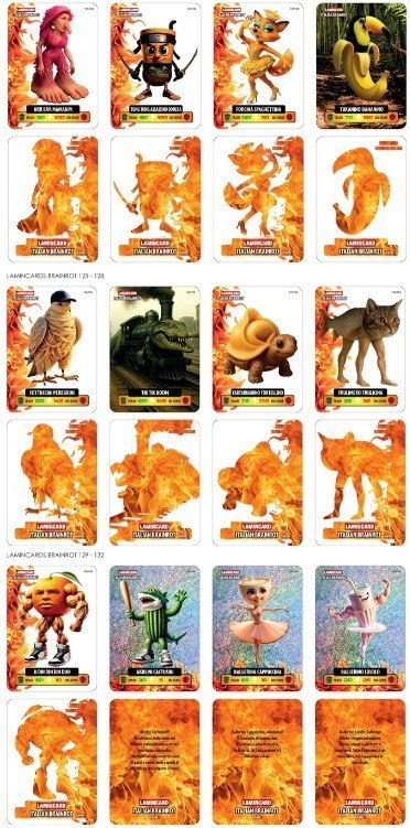 Brainrot karty saszetka display 24 sztuk