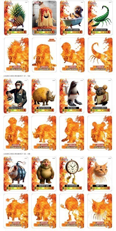 Brainrot karty saszetka display 24 sztuk