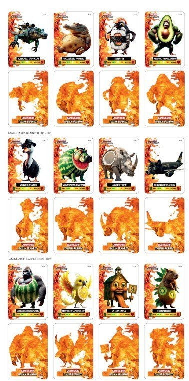 Brainrot karty saszetka display 24 sztuk