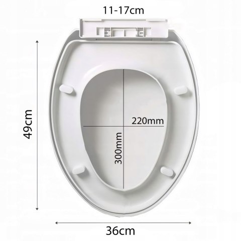 Deska sedesowa uniwersalna klapa wolnoopadająca WC