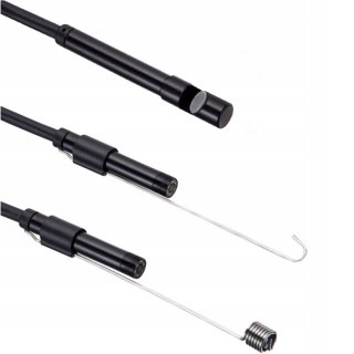 Endoskop kamera inspekcyjna 3 końcówki IP67 6 LED