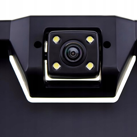 Kamera cofania samochodowa w ramce tablicy rejestracyjnej RCA