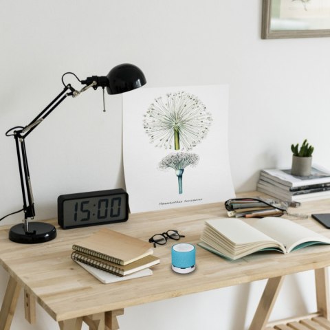 Mini głośnik bezprzewodowy Bluetooth z podświetleniem LED - niebieski