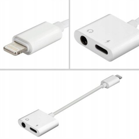 Przejściówka adapter iPhone Lightning - Lightning Jack 3.5 mm