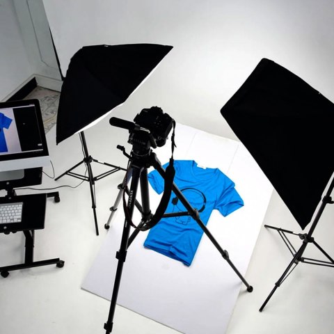 Zestaw fotograficzny studyjny 2x statyw 2x softbox 50 x 70 cm 2x żarówka 135 W