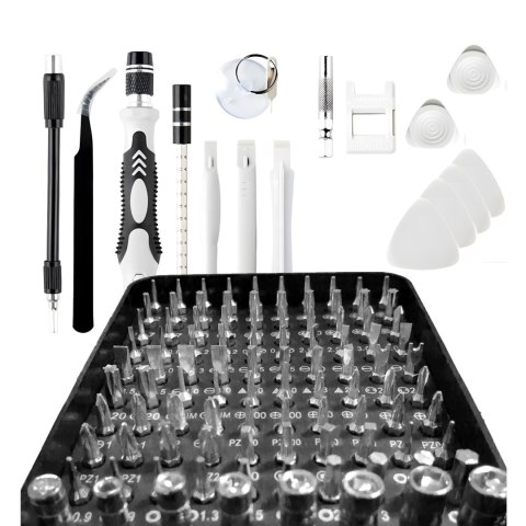 Zestaw wkrętaków końcówek bitów precyzyjnych - 115 el.