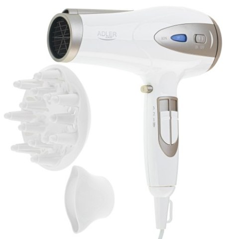 AD 2248 white champagne Suszarka 2200w ion + dyfuzor