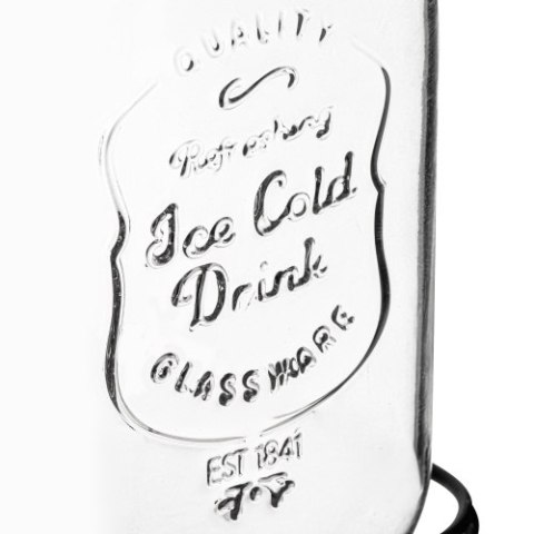 AD 6741 Słój do napojów z kranikiem 4l ze stojakiem | szklany dyspenser z zapasowym kranikiem