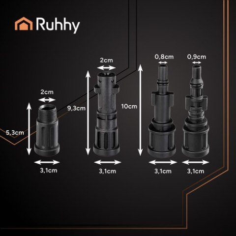 Wąż do czyszczenia rur z adapterem 15m Ruhhy 26132