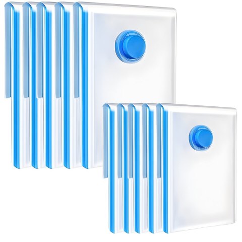 Worki próżniowe na ubrania 2 rozmiary - zestaw 10 szt.