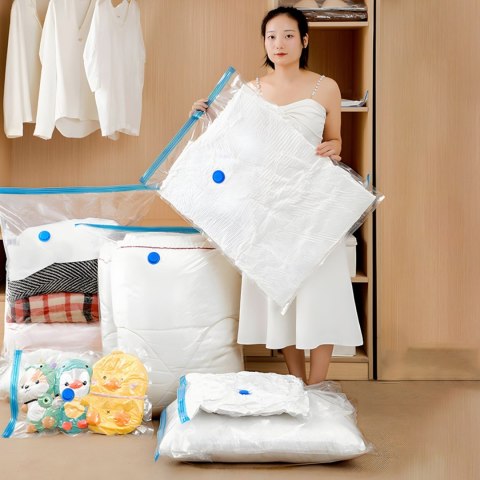 Worki próżniowe na ubrania 2 rozmiary - zestaw 10 szt.