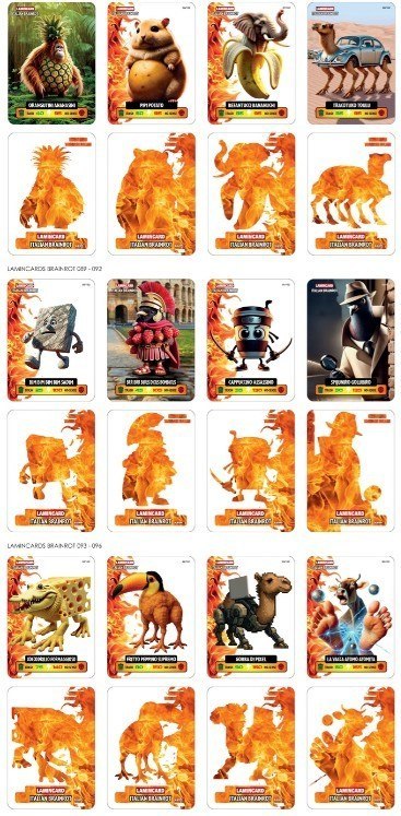Brainrot karty saszetka display 24 sztuk