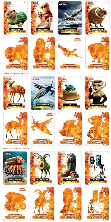 Brainrot karty saszetka display 24 sztuk