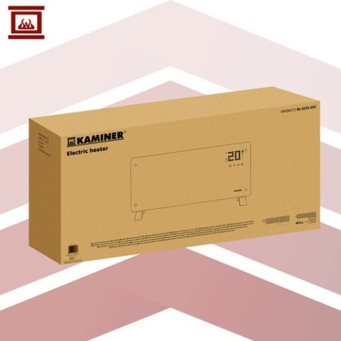 Grzejnik elektryczny szklany Zelva Kaminer 26572