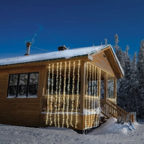 Kurtyna Girlanda Świetlna 320 LED Świąteczna Zewnętrzna Wewnętrzna VILDE 1m