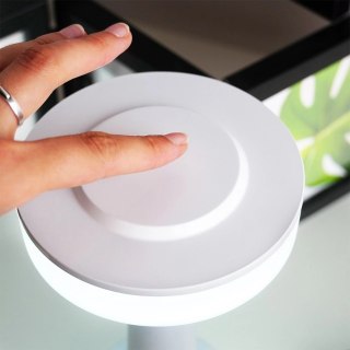 Lampka Stołowa LED Biała Bezprzewodowa 3 Tryby Świecenia VILDE 21x12 cm
