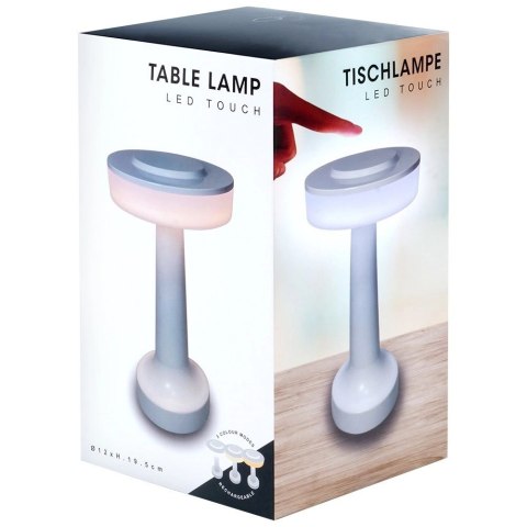 Lampka Stołowa LED Biała Bezprzewodowa 3 Tryby Świecenia VILDE 21x12 cm