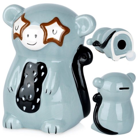 Skarbonka Ceramiczna Małpka na Prezent dla Dzieci Dorosłych VILDE 10,5x17cm