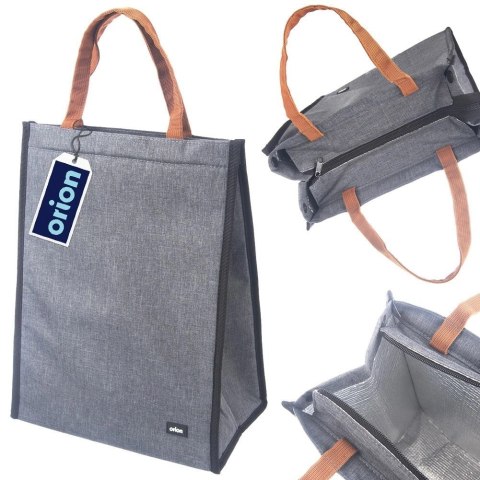 Torba Termiczna Termoizolacyjna Szara do Żywności Napojów Solidna ORION 14l