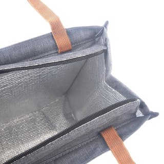Torba Termiczna Termoizolacyjna Szara do Żywności Napojów Solidna ORION 14l