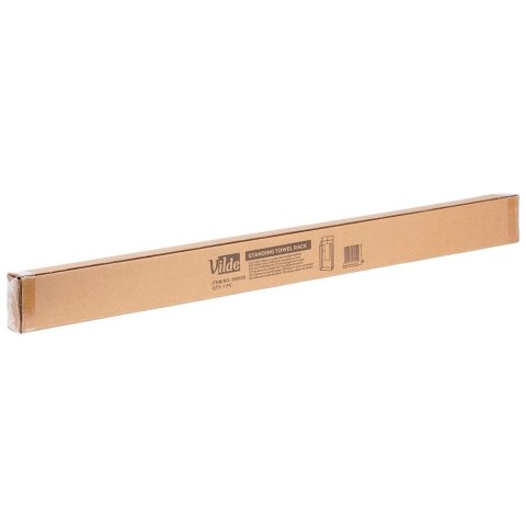 Wieszak na Ręczniki Ubrania Stojący Metalowy Czarny ORION 44 x 21 x 86 cm