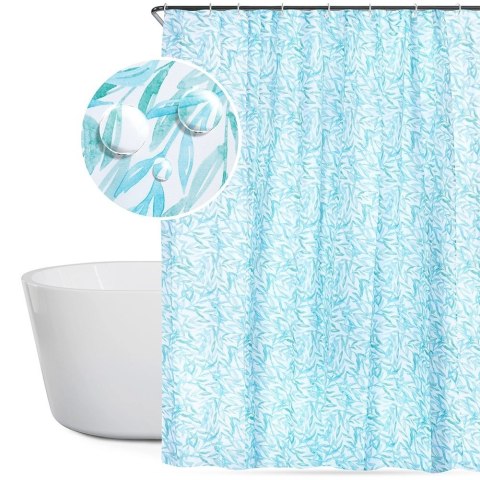 Wodoodporna Zasłona Prysznicowa Łazienkowa BATHROOM SOLUTIONS 180 x 200 cm