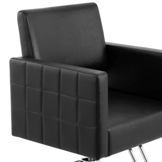 Fotel fryzjerski barberski kosmetyczny z podnóżkiem Physa RIBBLETON - czarny