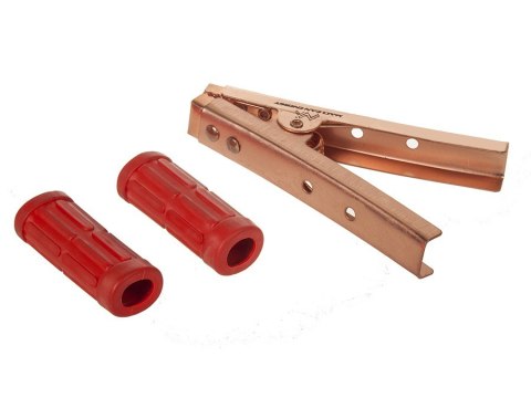 MCE37 Krokodylki 600A, miedziowane - 2 sztuki