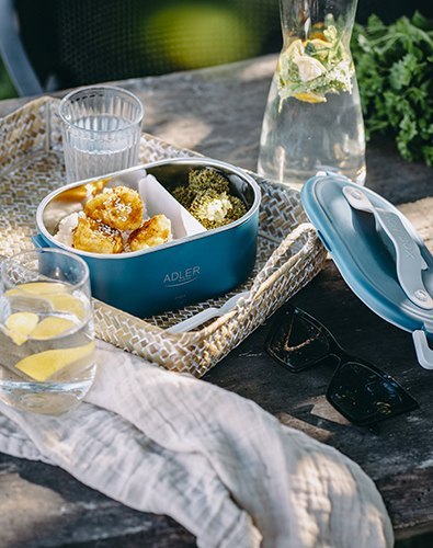 AD 4505 blue Pojemnik na żywność - podgrzewany - metalowy pojemnik