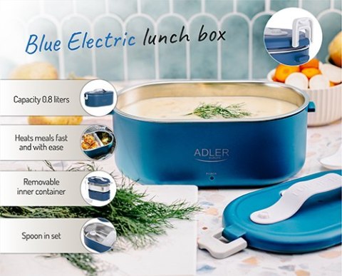 AD 4505 blue Pojemnik na żywność - podgrzewany - metalowy pojemnik