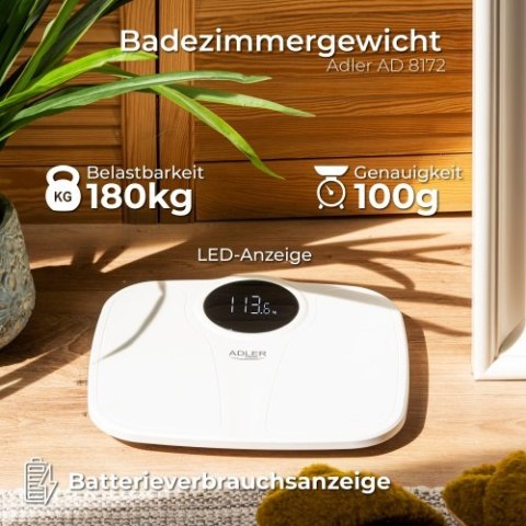 AD 8172 white Waga łazienkowa - 180kg