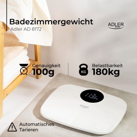 AD 8172 white Waga łazienkowa - 180kg