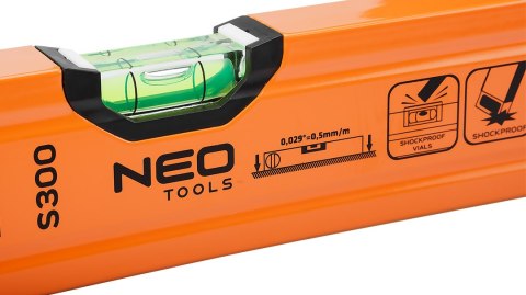 Poziomnica aluminiowa S 300, 3 libelle, 100 cm