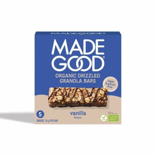 BATONIKI GRANOLA CRUNCHY SMAK WANILIA BEZGLUTENOWE BIO (5 x 24 g) 120 g - MADEGOOD